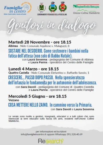Leggi: «Tre incontri in programma per “Genitori…»