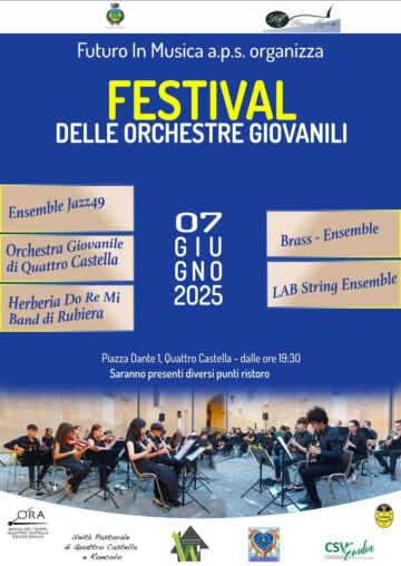 Leggi: «FESTIVAL DELLE ORCHESTRE GIOVANILI IN PIAZZA»