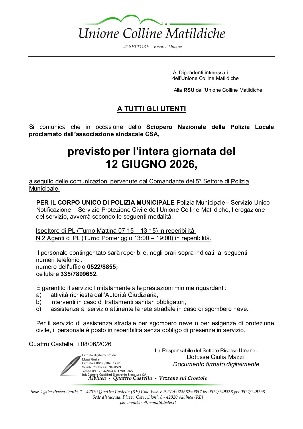 Leggi: «12 GIUGNO-SCIOPERO POLIZIA LOCALE»