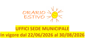 Leggi: «ORARIO ESTIVO MUNICIPIO»